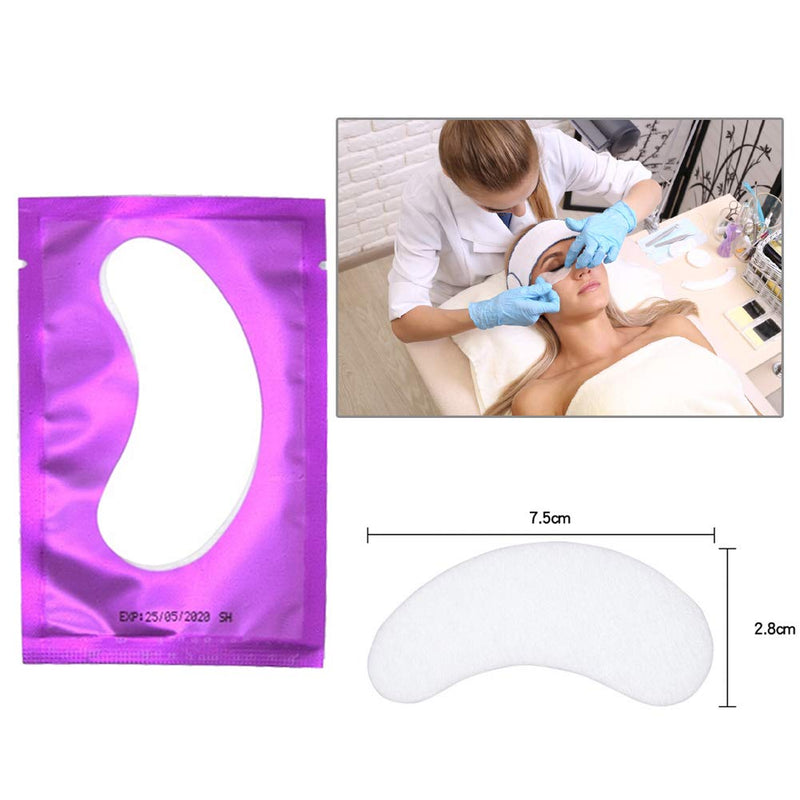 110 Pairs Eyelash Extension Gel Patches, Professional Lint Free Under Eye Pads Hydrogel Eye Mask for Beauty Salon False Lash Extensions Grafting - BeesActive Australia