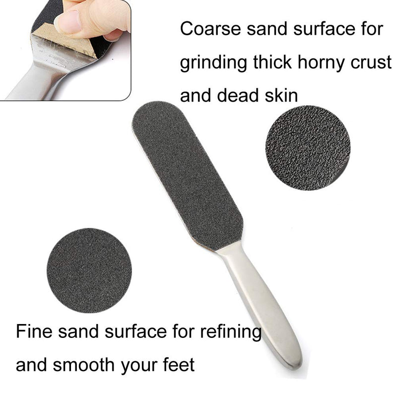 20 Pieces Foot File Replacement Pads Foot File Refills Abrasive Pedicure File Replacement Pads for Professional Stainless Steel Foot File Contain Fine and Coarse Replacement Grit Pads - BeesActive Australia