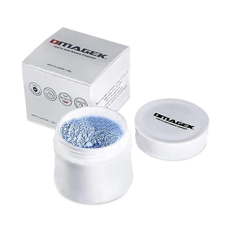 Omagek Teeth Whitening Powder White Teeth Brightening Powder Tooth Whitener Powder Coffee Stains Remover Mint Flavour(30g) - BeesActive Australia