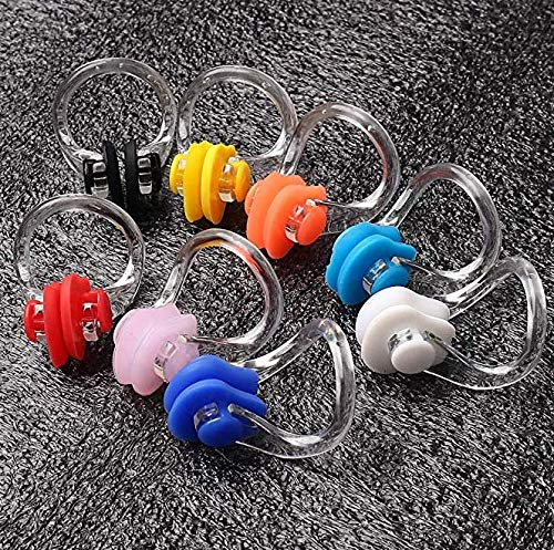 DNHCLL 5PCS Soft Silicone Swimming Nose Clip Surfing Nose Plug Waterproof Nose Protector for Swimming and Training for Adults Kids (5 Colors) - BeesActive Australia