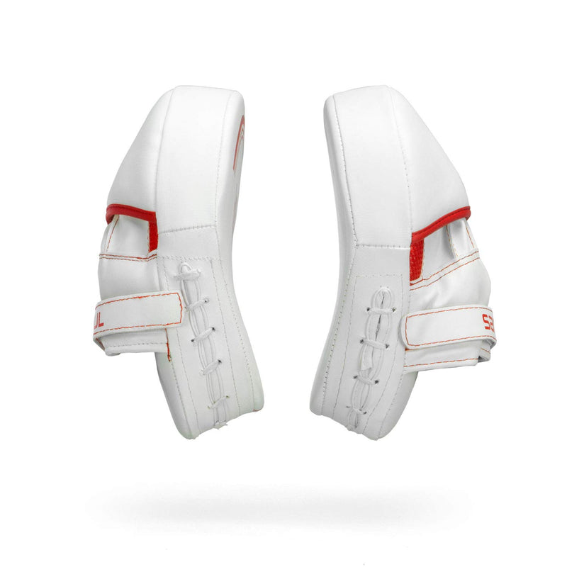 [AUSTRALIA] - Sanabul Core Series Curved Boxing MMA Punching Mitts White/Red 