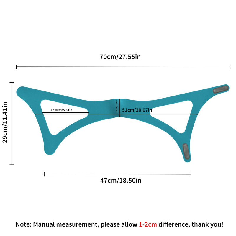 Babyfond Upgrade Anti Snore Chin Strap, Larger Jaw Support Belt for CPAP Users Prevent Snoring, Adjustable and Breathable Stop Snoring Sleep Aid for Men Women (Blue) Blue - BeesActive Australia