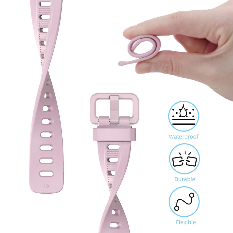 MIJOBS Strap for Mi Band 6 Mi Band 5, Replacement Wristband for Xiaomi Mi Band 4 Mi Band 3 Silicone Sport Wrist Strap for Xiaomi Mi Band 5/6 Pink+Rose Gold - BeesActive Australia