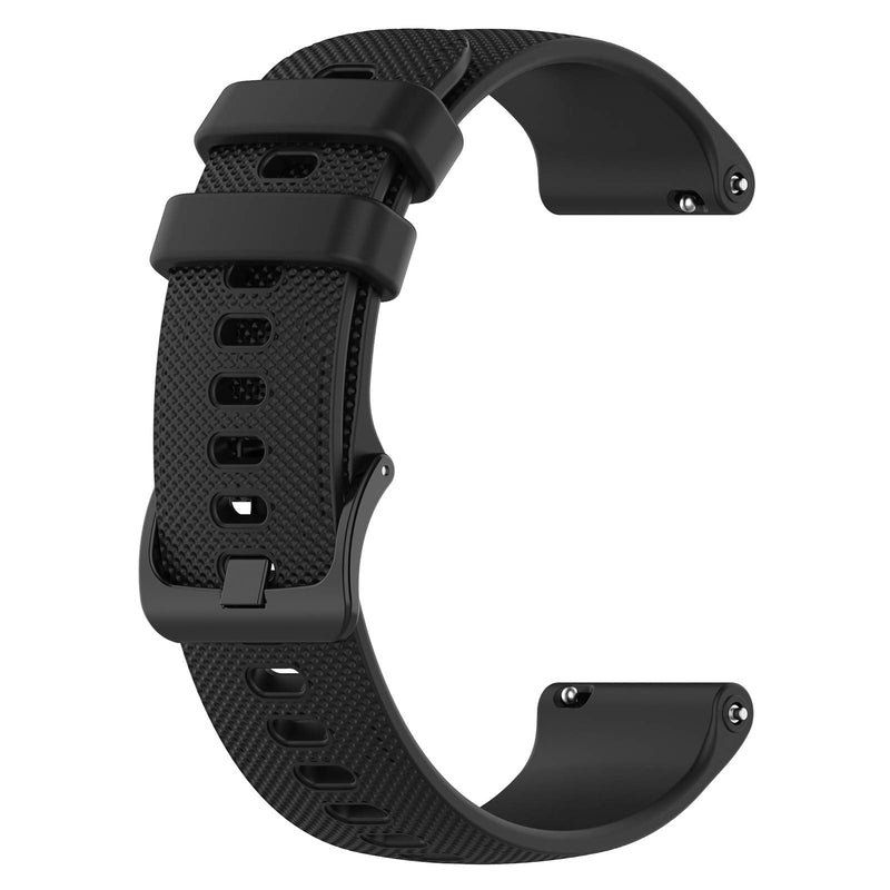 LOKEKE for Garmin Forerunner 745 Replacement Wrist Band - Replacement Silicone Wrist Watch Band Strap with QucikFit for Garmin Forerunner 745(Silicone Black) - BeesActive Australia