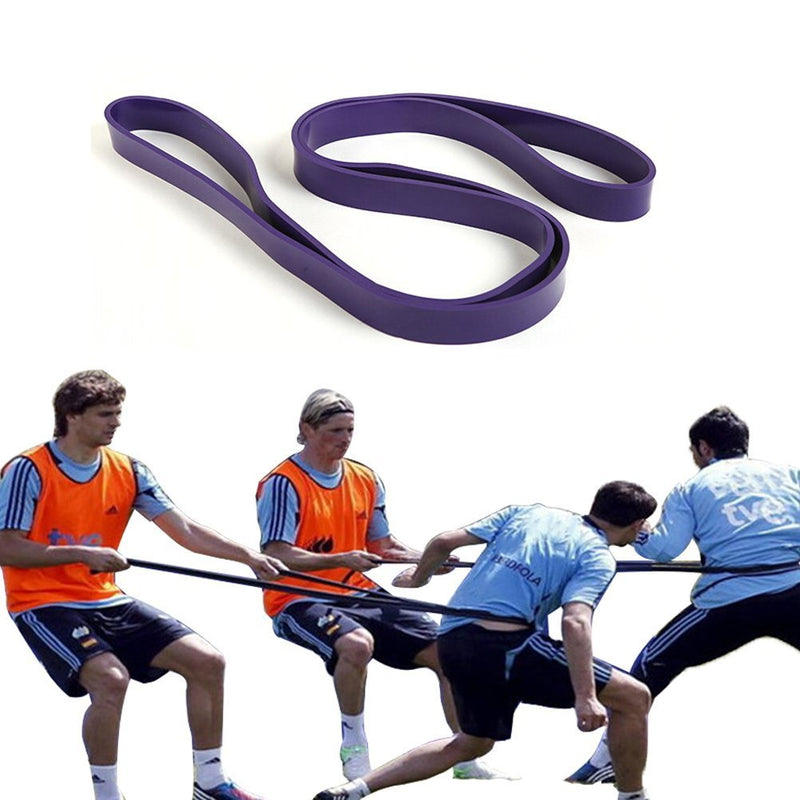 Firelong Basketball Resistance Band Training Dribbling Fitness Single Circle 6 Levels Strong Heavy Duty Professional Exercise Bands Natural Latex 41 Inch Loop blue 60-150lbs - BeesActive Australia