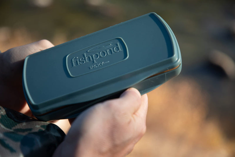 fishpond Tacky Pescador MagPad Waterproof Fly Box | Smoke Grey | Silicone Slit & Magnetic Pad Fly Box - BeesActive Australia