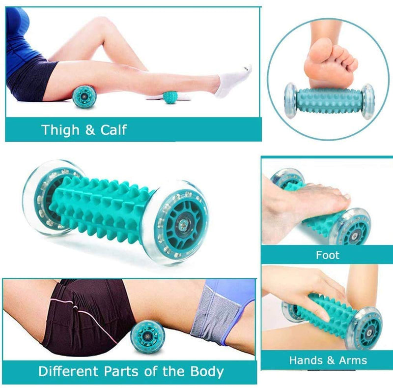 Plantar Fasciitis Foot Massage Roller - RIGHTWELL Muscle Massager & Hard Spiky Ball Set Perfect for Arm Pain-Heel & Foot Arch Pain Relief 1 ball - BeesActive Australia