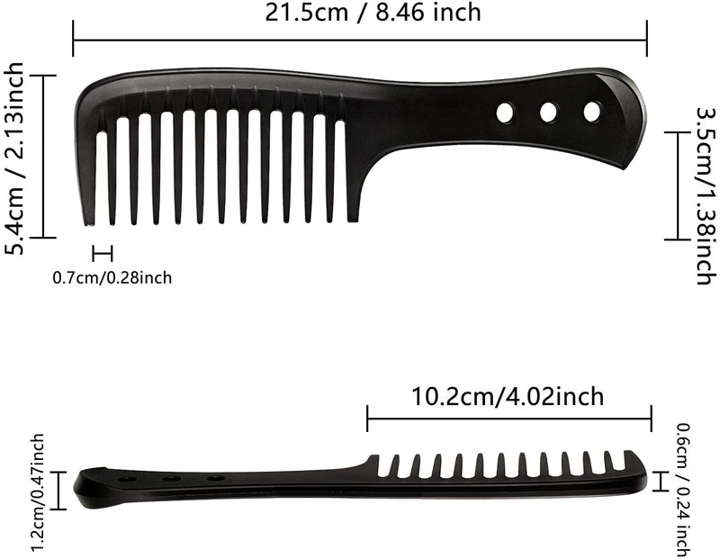 Big Hair Comb, Wide Tooth Combing Hair Comb Design Comb Design Comb Designed for Curlers or Long Wet Hair. - BeesActive Australia