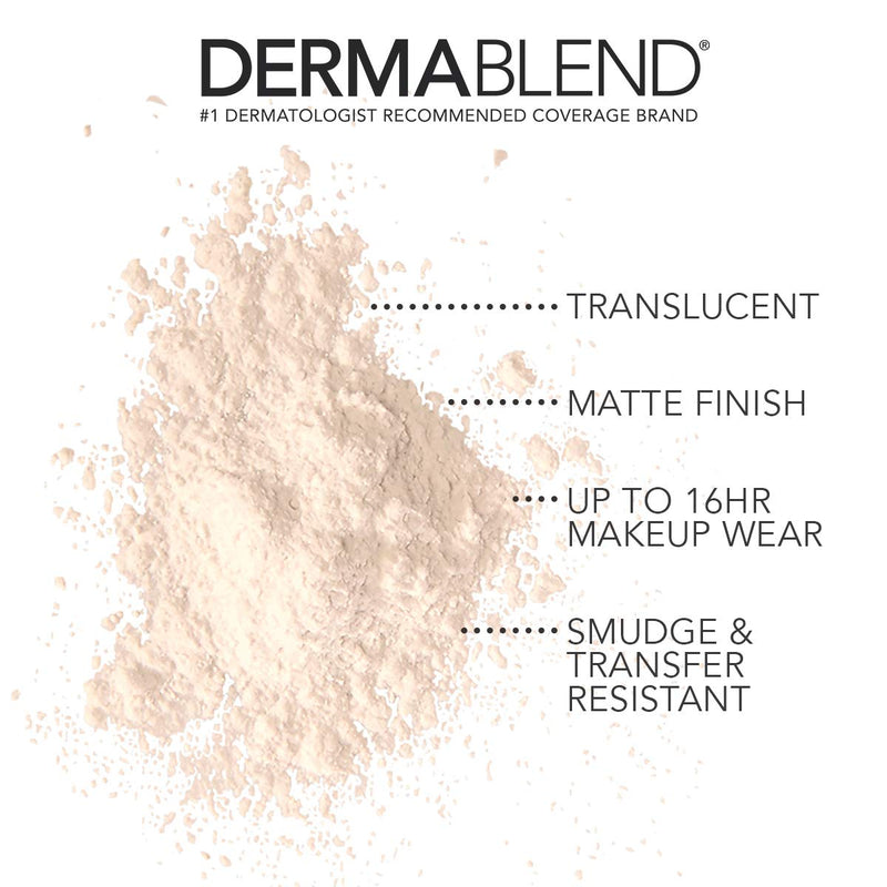 Dermablend Loose Setting Powder, Face Powder Makeup & Finishing Powder for Light, Medium & Tan Skin Tones, Mattifying Finish and Shine Control, 1oz Cool Beige - BeesActive Australia