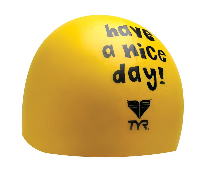 [AUSTRALIA] - TYR Have a Nice Day Silicone Cap, Yellow 