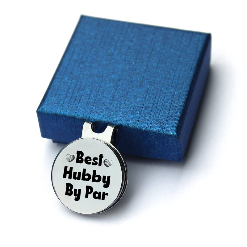 TSUYAWU Best Hubby by Par Golf Ball Marker - Funny Golf Marker with Magnetic Hat Clip Golf Novelty Gift - Golf Accessories Gifts for Dad Husband Golf Lovers Golfer Men - BeesActive Australia