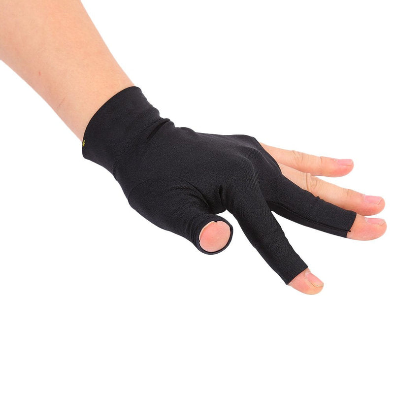 Billiards Glove 2 PCS Snooker Shooter Cue Pool Gloves Left Hand Open 3 Finger Spandex Glove - BeesActive Australia