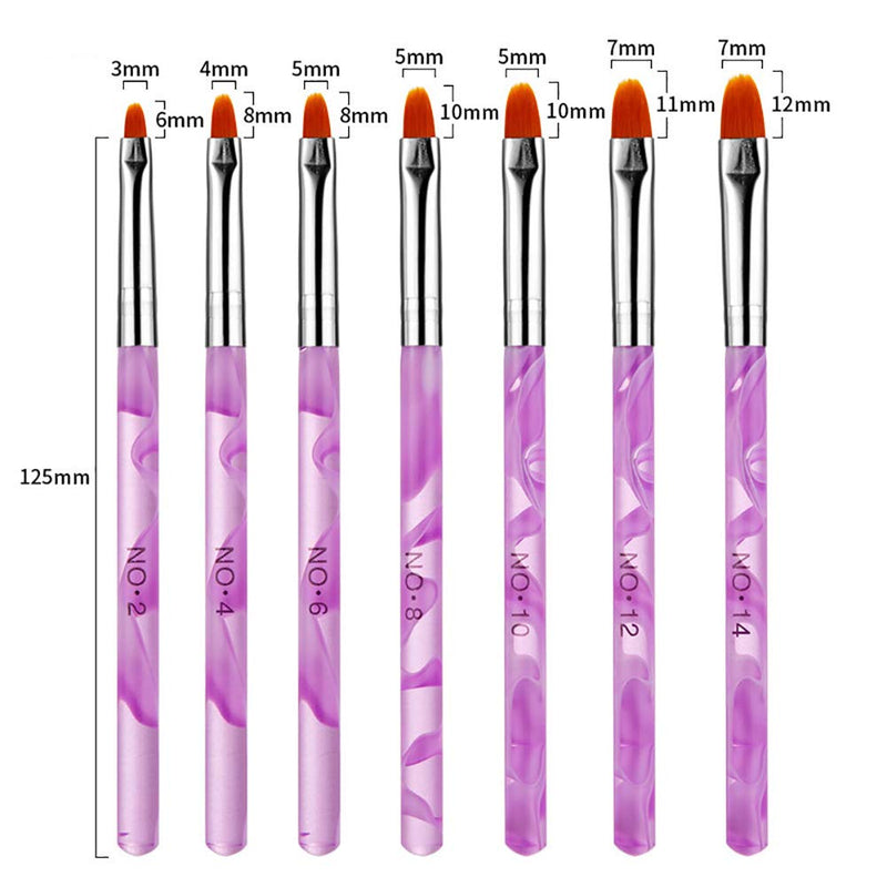 DANNEASY 13 Pcs Acrylic Nail Art Brush Set UV Gel Builder Brush Nail Carving Pen Painting Flower Nail Art Salon DIY Manicure Tools Kit 1 - BeesActive Australia