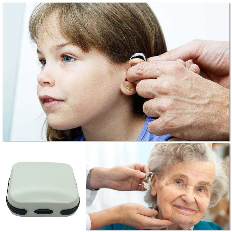 Hearing Aid Hard Case Portable Hearing Aid Box Waterproof Hearing Aid Protector for Hearing Aids Protective, black - BeesActive Australia