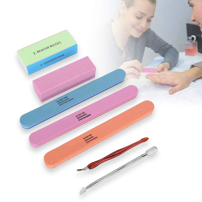 Manicure Set Professional Nail Polisher Nail Files Buffer Kit Dead Skin Pusher Cuticle Removal Nail CareTool for Fingernails and Toenails - BeesActive Australia