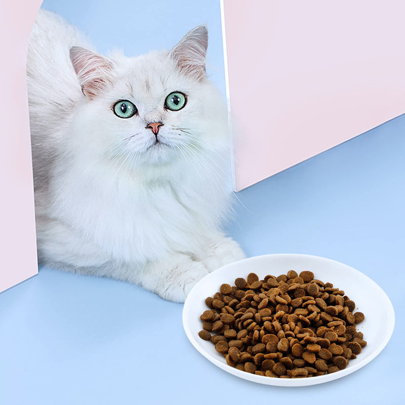 Peppapet Ceramic Cat Food Plates: Cat Wet Food Bowls/Whisker Fatigue Cat Dishes & Shallow Bowls for Kittens and Small Animals - BeesActive Australia