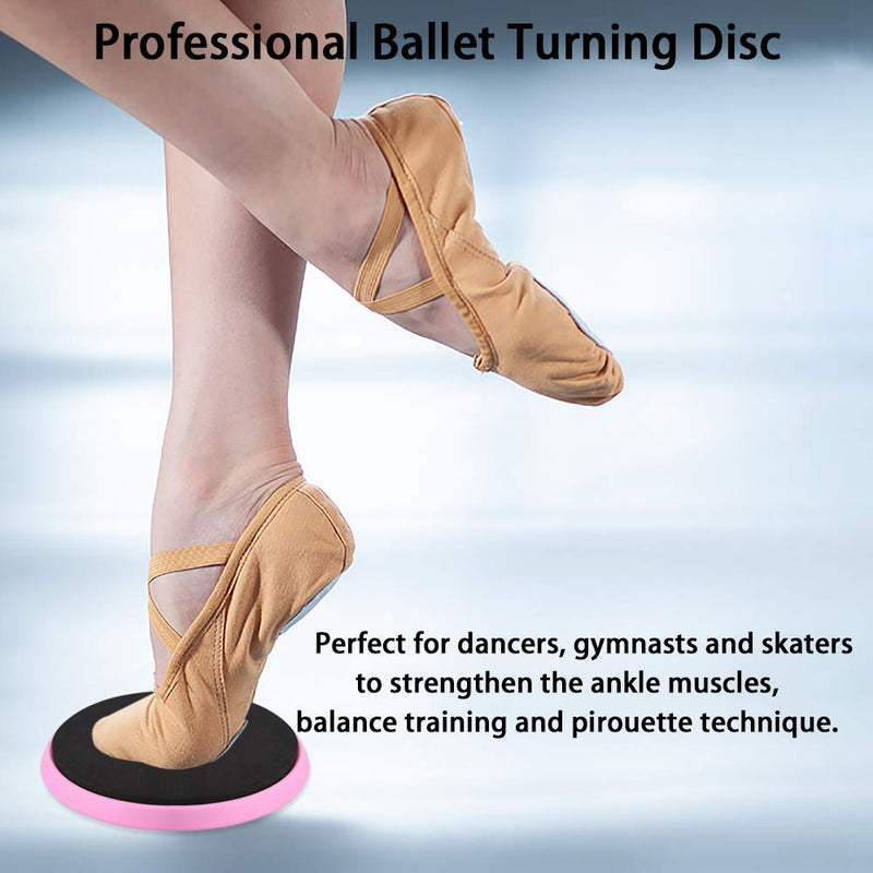 TOBWOLF Pro Ballet Turning Disc, 13cm / 5" Lightweight Portable Pirouette Spin Board Releve Turnout Board for Dancers Ballet Gymnastics Figure Skating, Balance Training Spot Board Rotational Disc Pink - BeesActive Australia