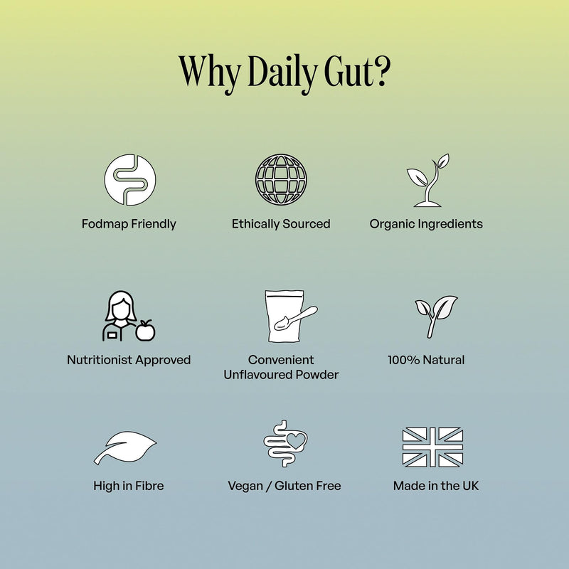 JERMS Daily Gut Probiotic Powder 10 Billion CFU Prebiotic Fibre with Digestive Enzymes + Organic Superfoods 30 Servings - 100% Natural Vegan Gluten Free Gut Health Support Ease Bloating - BeesActive Australia