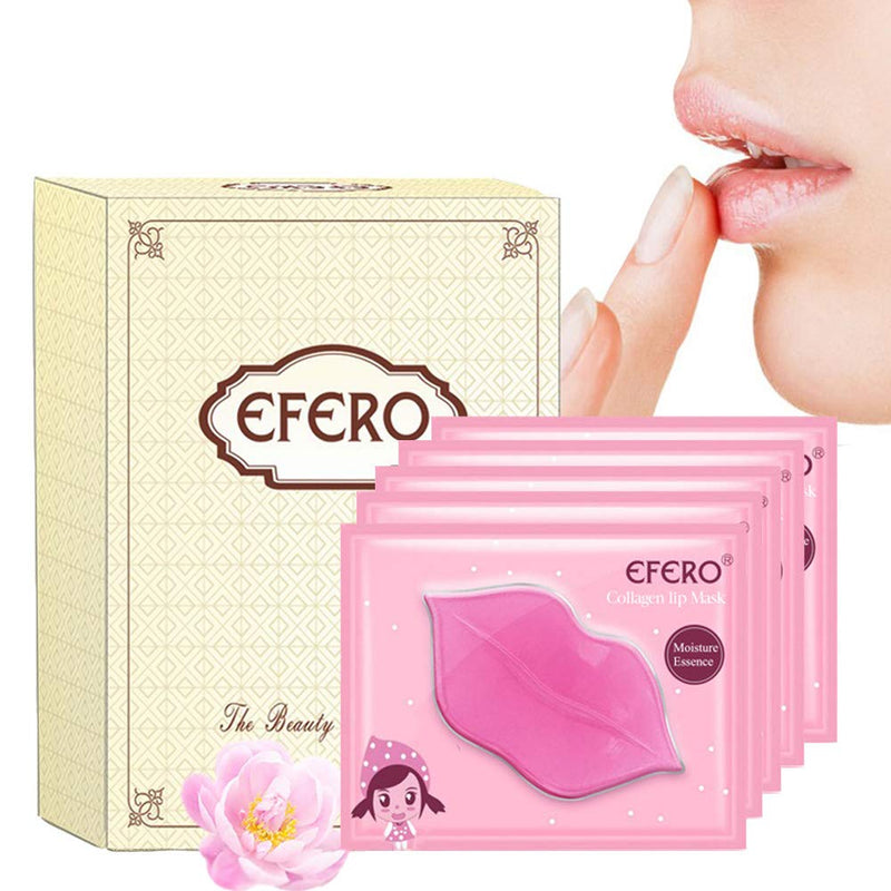 MEICOLY 30 Packs Collagen Lip Mask Membrane Moisturizing Pink Lip Pads Lip Plumper Enhancer Beauty Skin Care Anti-aging, 2 Boxes - BeesActive Australia