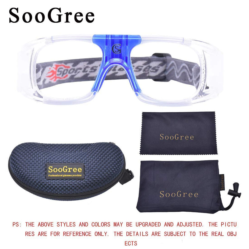 SooGree Sports Glasses Goggles for Men Basketball Anti Fog Protective Goggles Blue - BeesActive Australia