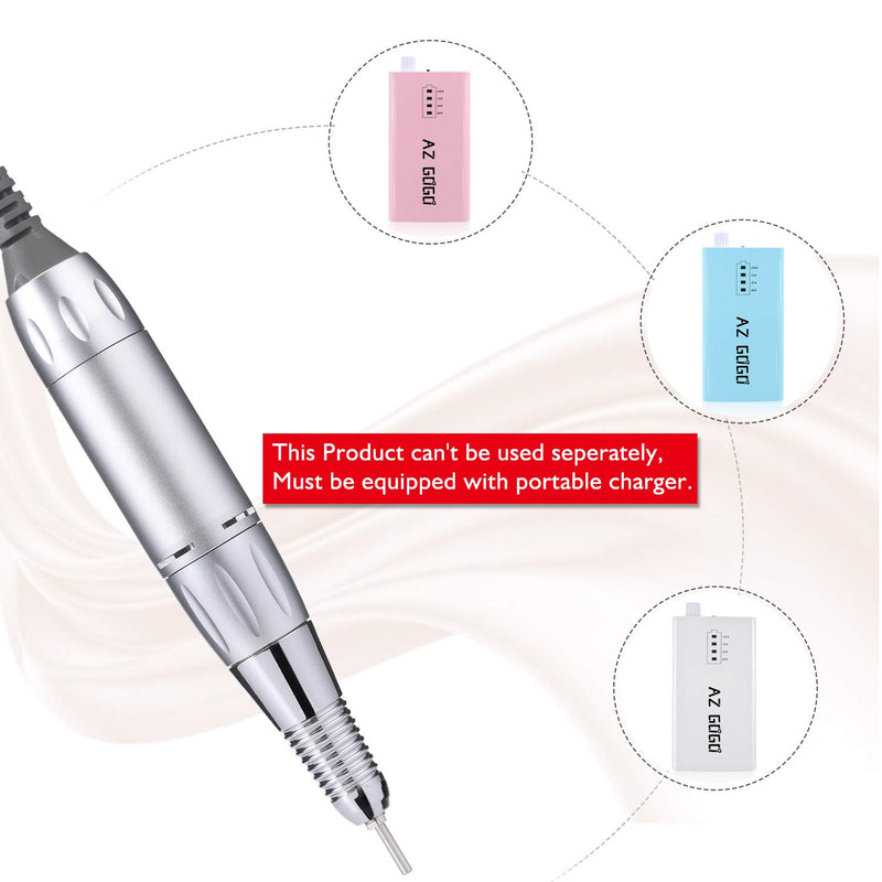 AZ GOGO Handpiece for TP283 Nail Drill Machine Part, 30000 rpm Portable Electric Nail Drill Machine for Acrylic Nails (Need Portable Charger) - BeesActive Australia