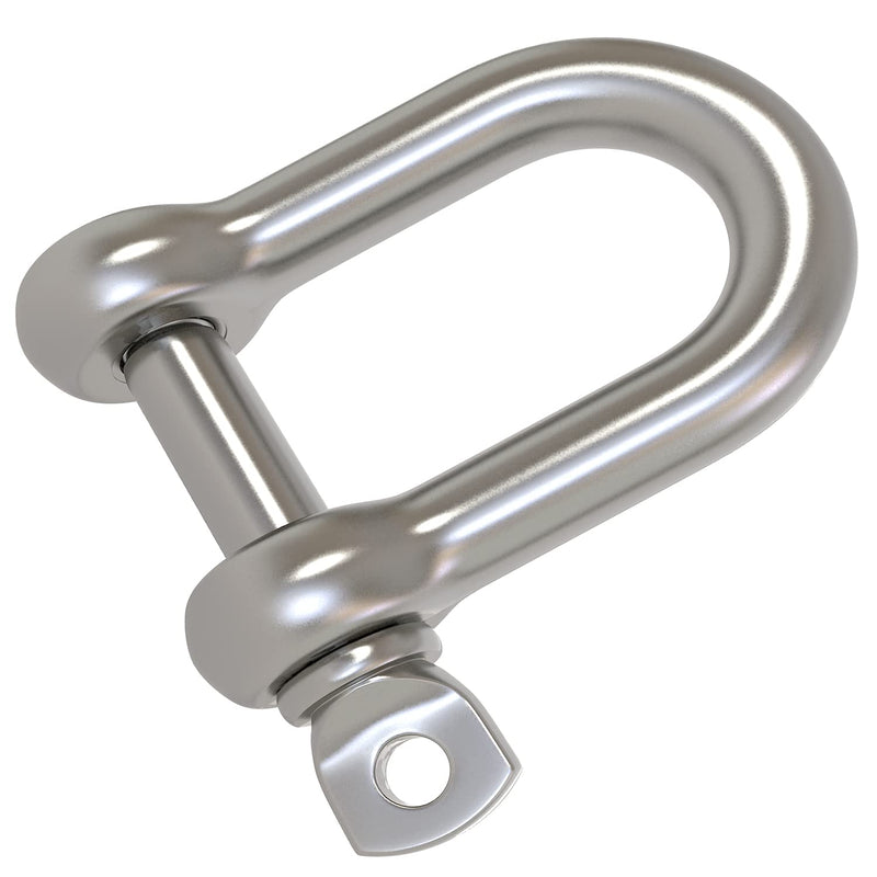 4 Pcs 5/16 Inch 8mm Screw Pin Anchor Shackle 304 Stainless Steel D Ring Shackle for Wirerope Lifting, Ship Anchor, Rope Bracelets Or Construction, Vehicle - BeesActive Australia