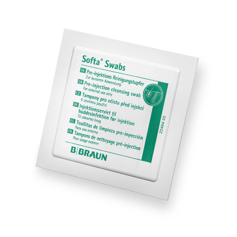 Alcohol Wipes Pads Sterile Antiseptic Swabs Cleansing Wipes Antibacterial First Aid Injections Piercings Braun Pack of 100 Pads - BeesActive Australia