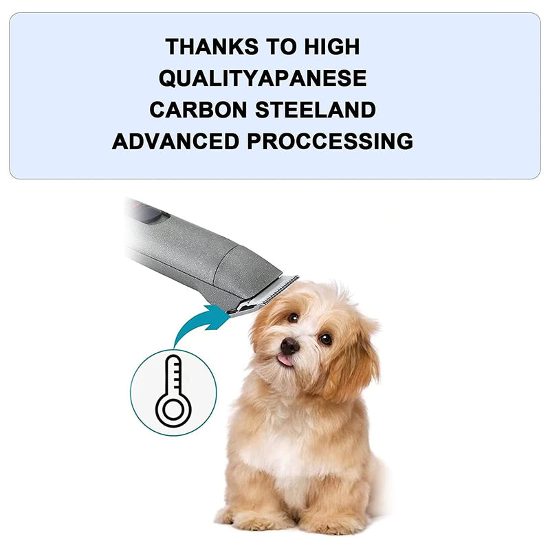 Dog Grooming Clipper Replacement Blades Compatible with Andis/Wahl/Oster Dog Clippers,Detachable Ceramic Blade & Stainless Steel Blade 4fc:3/8''(9.5mm) - BeesActive Australia