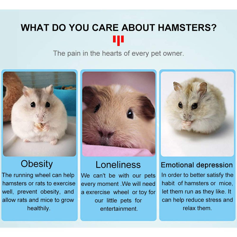 WishLotus Hamster Flying Saucer, Hamster Running Wheel Transparent Plastic Exercise Running Spinner Sports Wheel for Small Pet Like Hamster, Guinea Pig, Gerbils, Chinchillas Pink - BeesActive Australia
