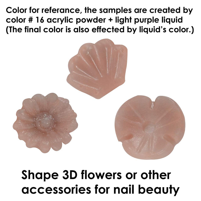 C&I Acrylic Powder, Color # 16, 3 D Nail Flower, Sculpting Nail Powder, 1.4 oz, 40 g - BeesActive Australia