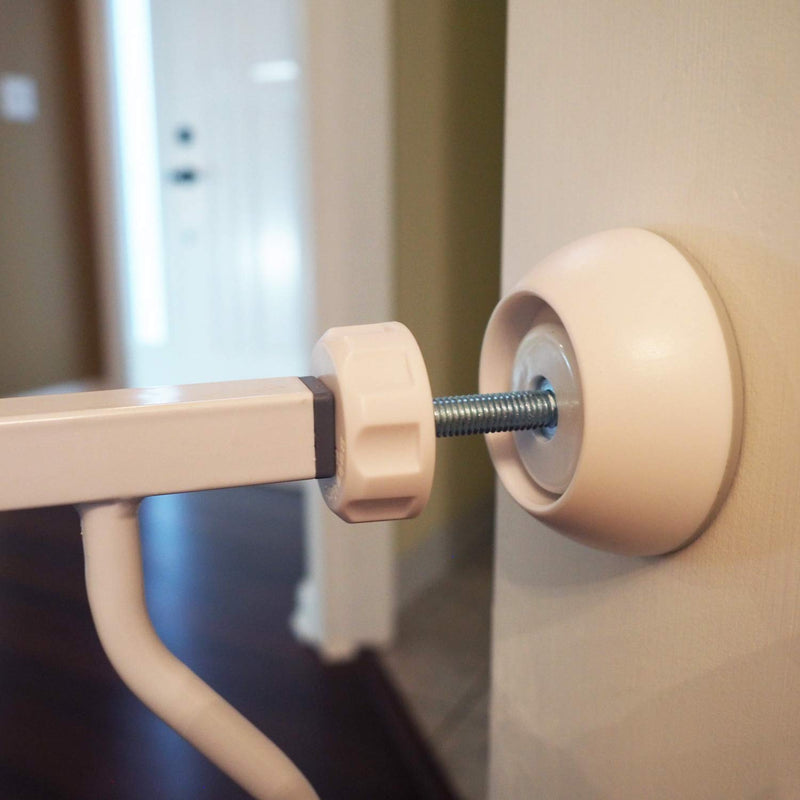 Baby Gate Guru Small Wall Protector 4 Pack - White - Cup Pads to Guard Your Walls from Pressure Mounted Baby Gates, Pet Gates, Safety Gates, Shower Curtain Rods, and More (4 Pack, White) - BeesActive Australia