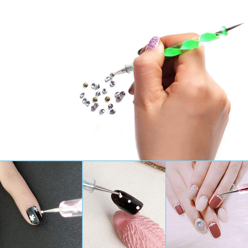 50 Pcs Nail Art Design Tool Set,Sonku 15 Pcs Painting Brushes 5 Pcs Nail Dotting Pens with 30 Pcs Striping Tape Line Decoration Sticker - BeesActive Australia