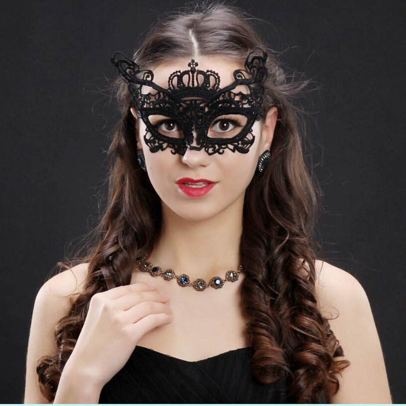 Lace Masquerade Mask 15 Pack Black Sexy Lace Eye Mask for Women Lingerie Soft Version Party Carnival Cosplay Decorations Masquerade Mask for Party Ball - BeesActive Australia