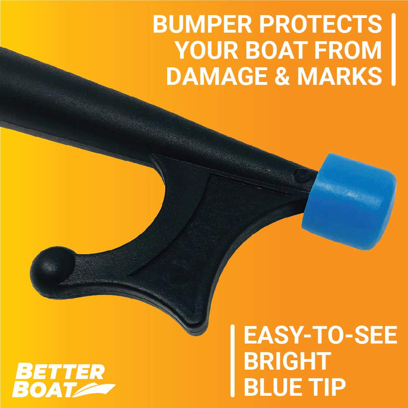 [AUSTRALIA] - Boat Hook with Standard Pole Screw End 3/4" Thread | Handy Hook Boating Accessories with Rubber Bumper Push Stick Motorboat Sailboat Pontoon (with or Without Extension Pole or Telescoping Pole) Hook and Pole 