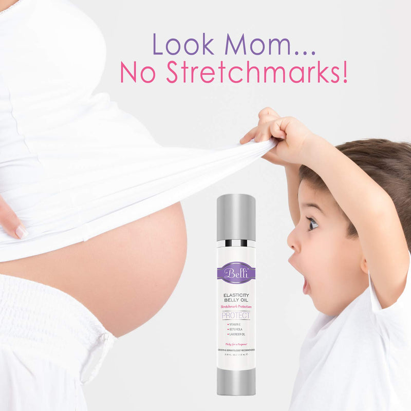 Belli Elasticity Belly Oil – Stretch Mark Protection for Smooth, Healthy Skin – OB/GYN and Dermatologist Recommended – 3.8 oz. 3.8 Fl Oz (Pack of 1) - BeesActive Australia