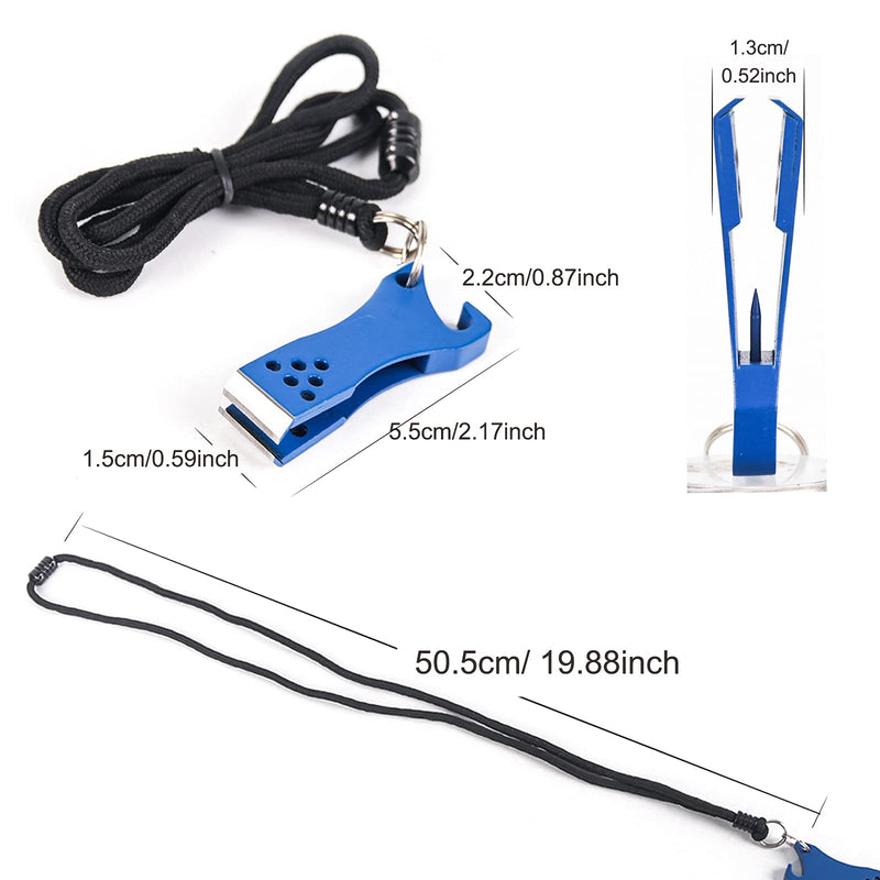 M MAXIMUMCATCH Maxcatch Fly Fishing Nippers Line Cutter Clipper Tools with Hook Eye Cleaner and Bottle Opener Blue (with lanyard) - BeesActive Australia