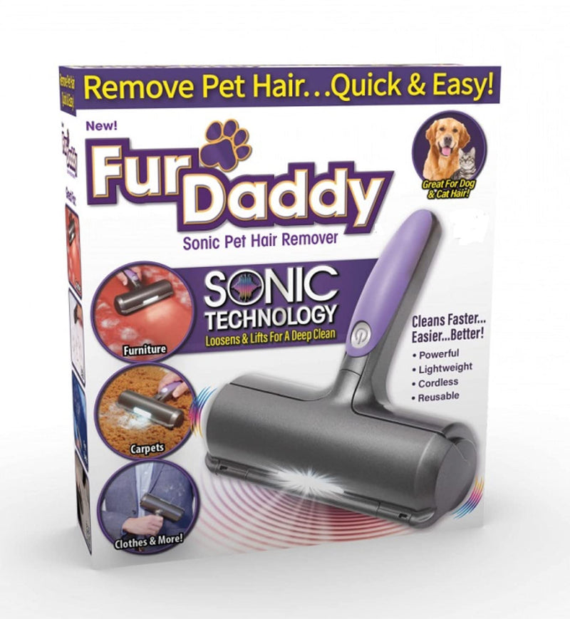 Generic Sonic Technology Pet Hair Removal Roller for Any Home SurfaceDog and Cat SelfCleaning Fur Daddy with LEDNo Adhesive or Sticky Tape Needed, Perfect Fur Remover for Your Home - BeesActive Australia