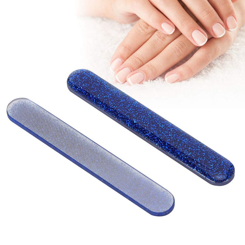 Valentine's Day PresentDurable And Strong Polishing Nanotechnology Nail File, Good Effect Nano Glass Nail File, for Home Salon Shop Manicure Store Beauty Salon(blue) blue - BeesActive Australia