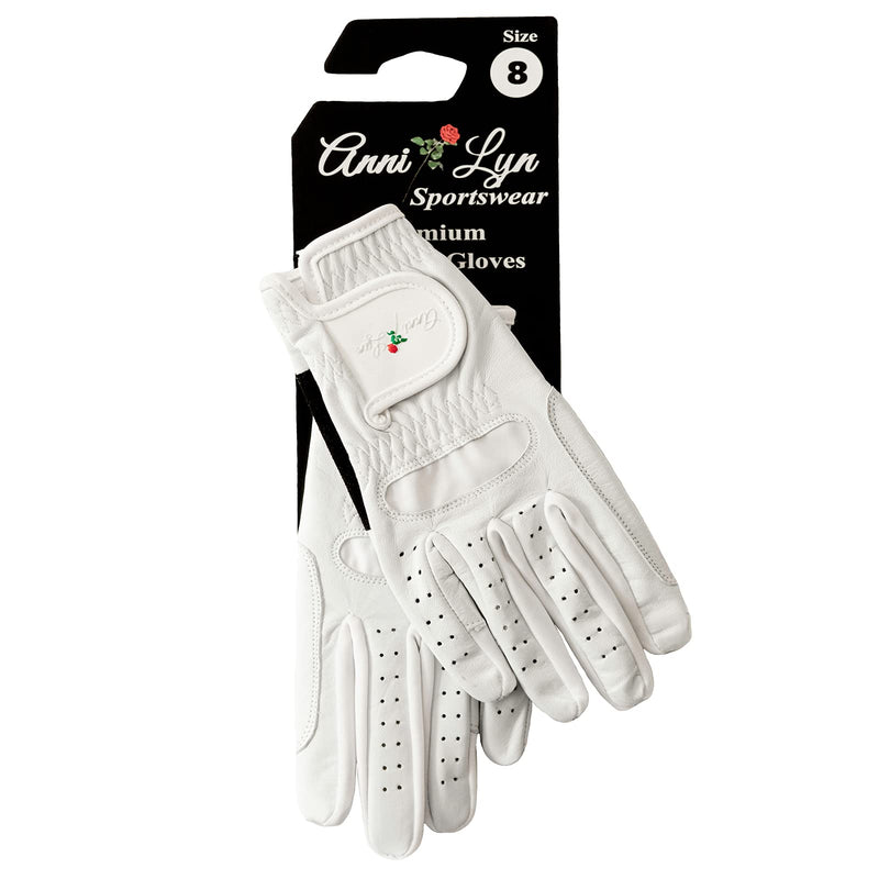 Anni Lyn Sportswear Women's Endura Pro Leather Glove White/Black 9 - BeesActive Australia