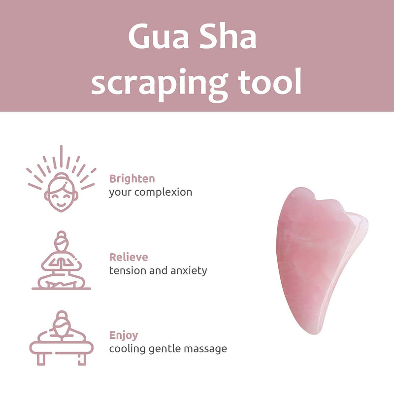 Rose Quartz Roller for Face by Tickled Skin - Anti Aging Facial Massager and Gua Sha Scraping Tool - Rejuvenating Cool Anti Wrinkle and Eye Puffiness Beauty Treatment - Natural Skincare Gift Sets - BeesActive Australia