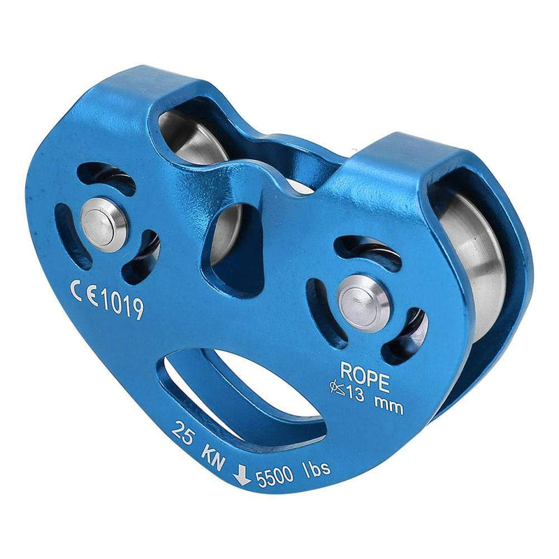 Climbing Pulley Alloy Constructed Single Swivel Rope Pulley Block for Hitch Tending Rigging Arborist Safety Equipment Blue - BeesActive Australia