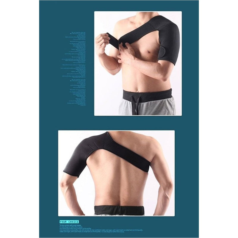 VORCOOL Adjustable Left Shoulder Support Brace Shoulder Compression Sleeve Strap Black - BeesActive Australia