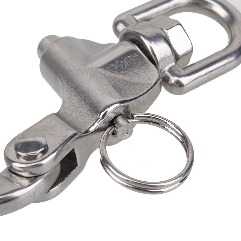 [AUSTRALIA] - BQLZR 304 Stainless Steel Snap Shackle with Small Swivel Bail Marine Boat Hardware 
