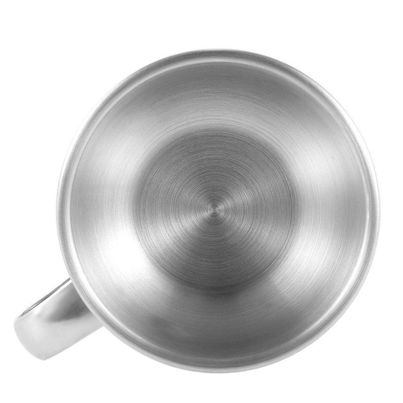 Shaving Brush Bowl with Handle Stainless Steel Shave Cream Soap Bowl Shaving Mug Men's Stainless Steel Soap Cup Bowl Male Face Cleaning Soap Bowl - BeesActive Australia