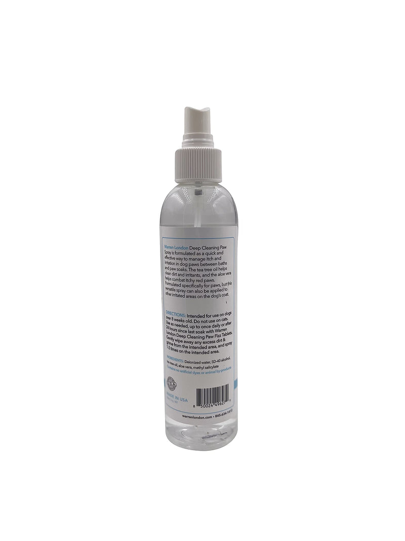 Warren London Deep Cleaning Paw Spray for Dogs | Soothing & Moisturizing Spray with Tea Tree Oil & Aloe Vera | Prevent Paw Licking While On The Go and in Between Paw Soaks | Made in USA - BeesActive Australia