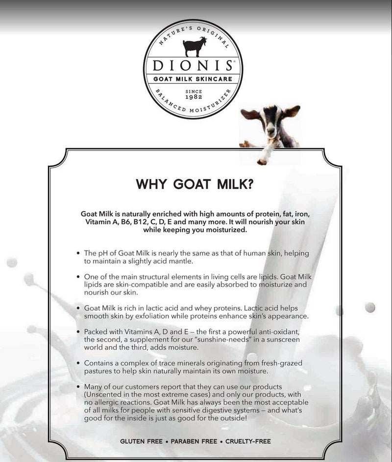 Dionis Goat Milk Cream, 4 Oz, Sole Keeper - BeesActive Australia