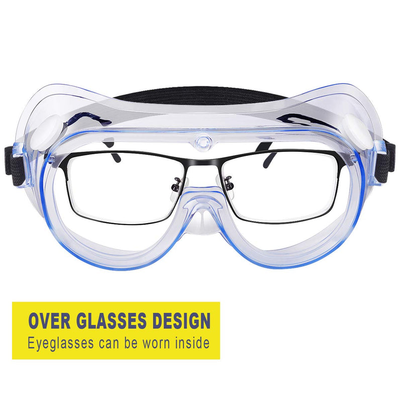 Safety Goggles, Anti-Fog Protective Safety Glasses, Eye Protection White - BeesActive Australia