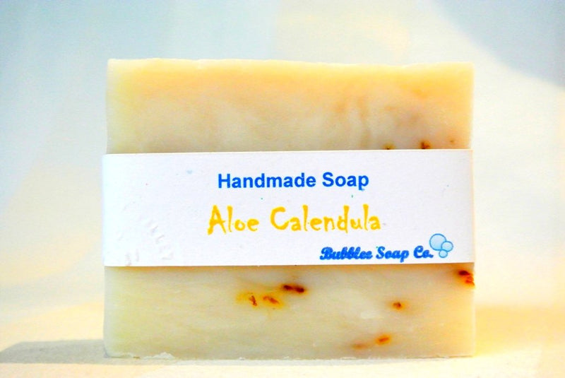 All Natural Aloe Vera Handmade Soap Gift Set - Aloe Calendula, Orange Hibiscus w/Aloe, Ginger Lime w/Aloe - Great for DRY/SENSITIVE Skin - Handcrafted in USA with ALL NATURAL/ORGANIC Ingredients - BeesActive Australia