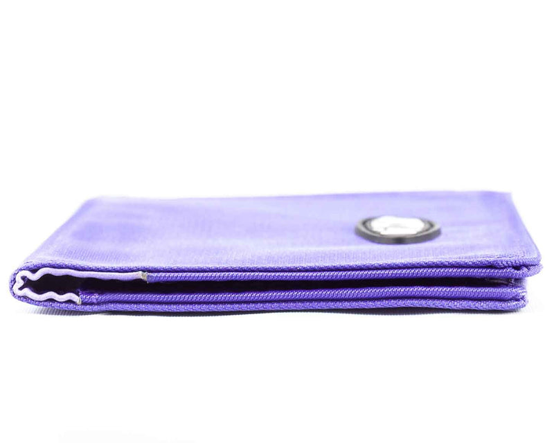 Big Skinny Card Case Slim Wallet, Holds Up to 16 Cards Purple - BeesActive Australia