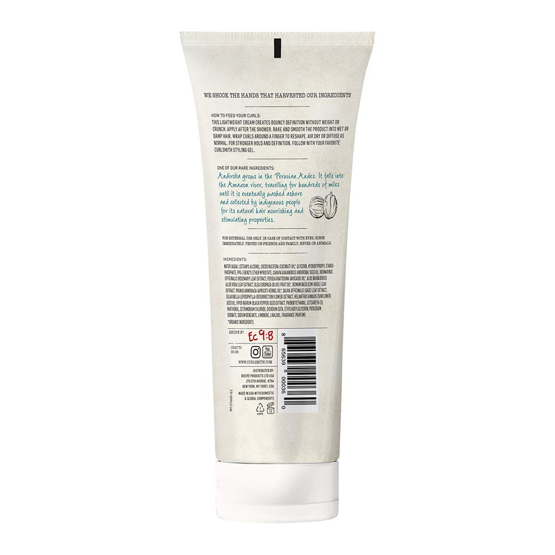 Curlsmith - Hold Me Softly Style Balm - Vegan Soft Hold Styling Cream for Wavy and Curly Hair, Natural Look (237ml) - BeesActive Australia